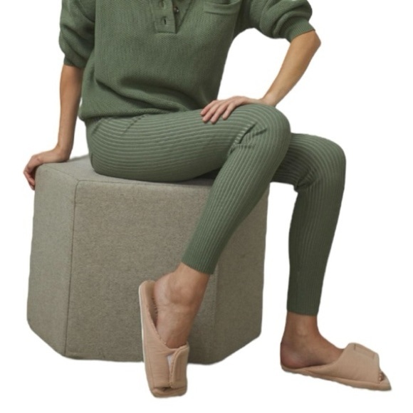 lunya Pants - LUNYA Cozy Cotton Silk Ribbed Womens Leggings  Size XS  Color Hunter Green  NEW